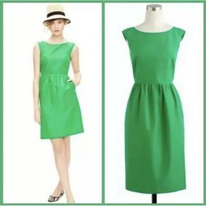 J. Crew Lucille Dress in Kelly Green - pockets!